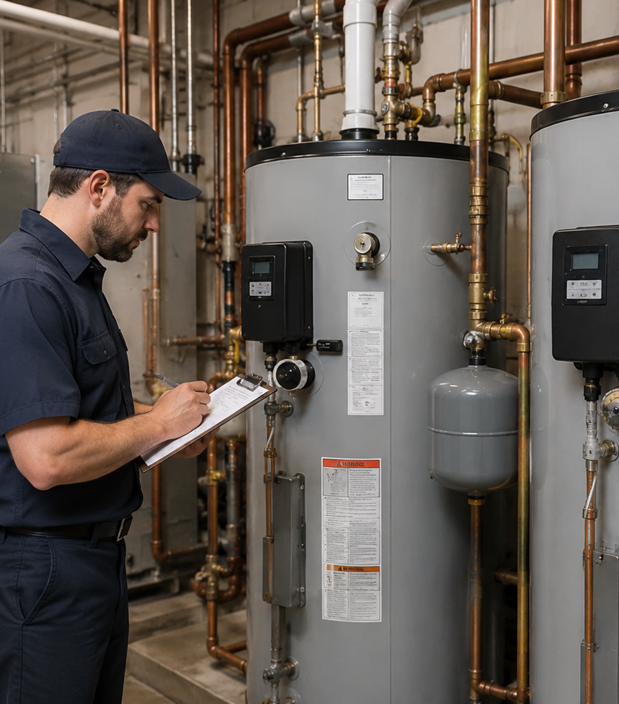 Commercial water heater service