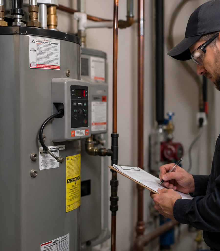 Commercial hot water system