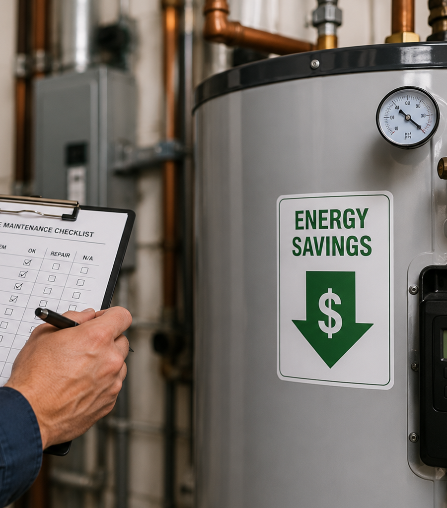 Commercial heater maintenance