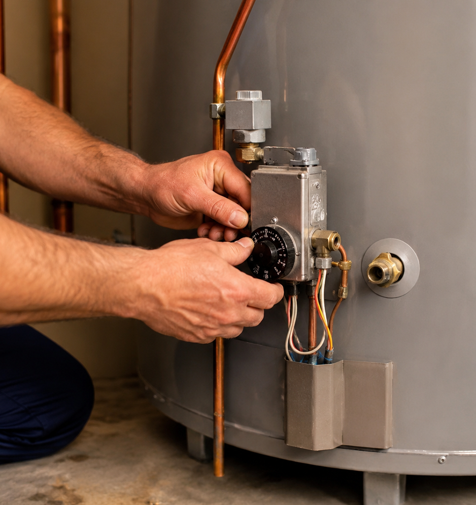 Electric water heater inspection