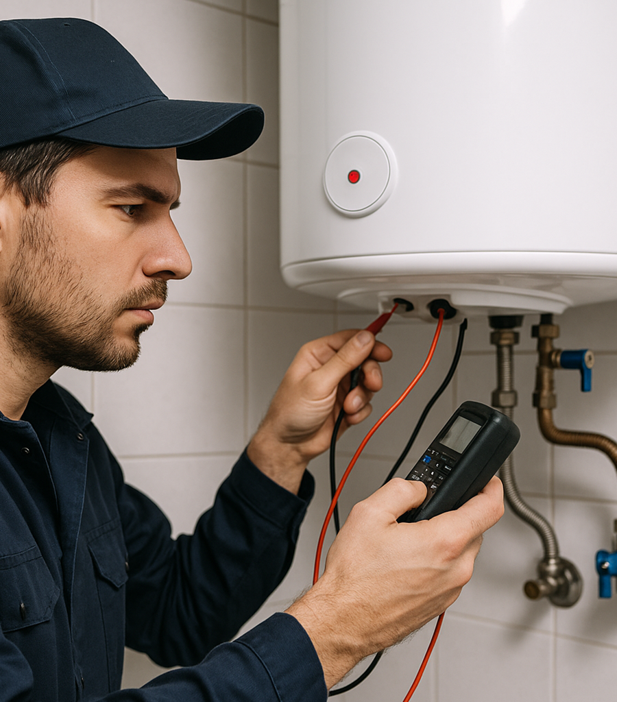 Repairing faulty water heater components for improved efficiency