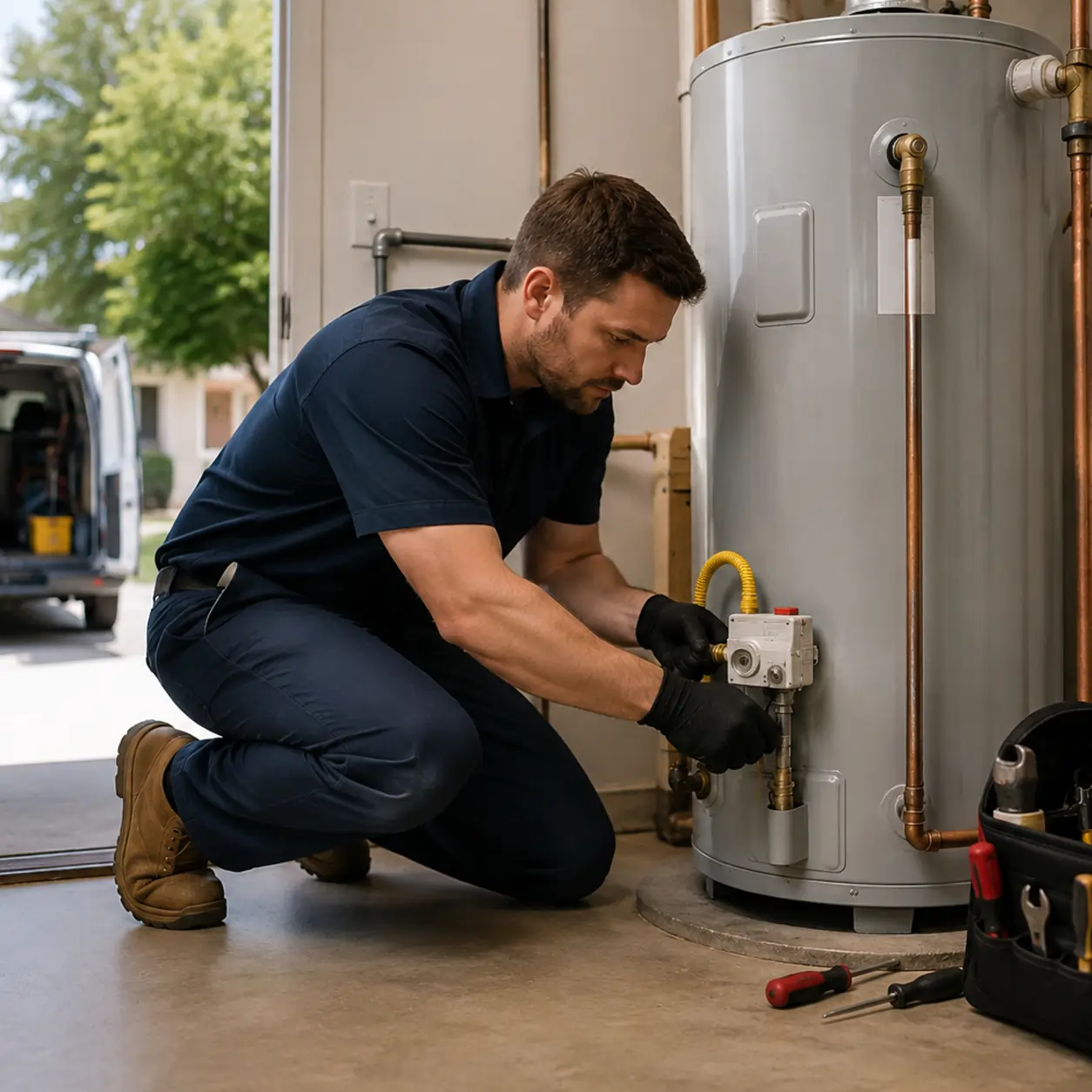 Emergency water heater service