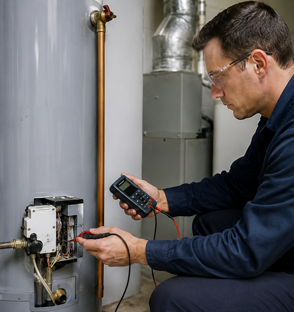 Gas hot water repair