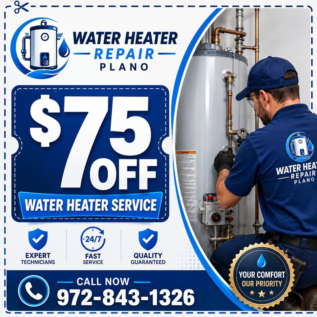 Water Heater Repair Plano TX Offers